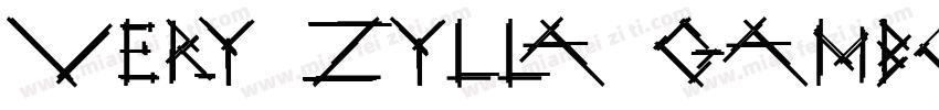 VERY ZYLLA GAMBOL字体转换